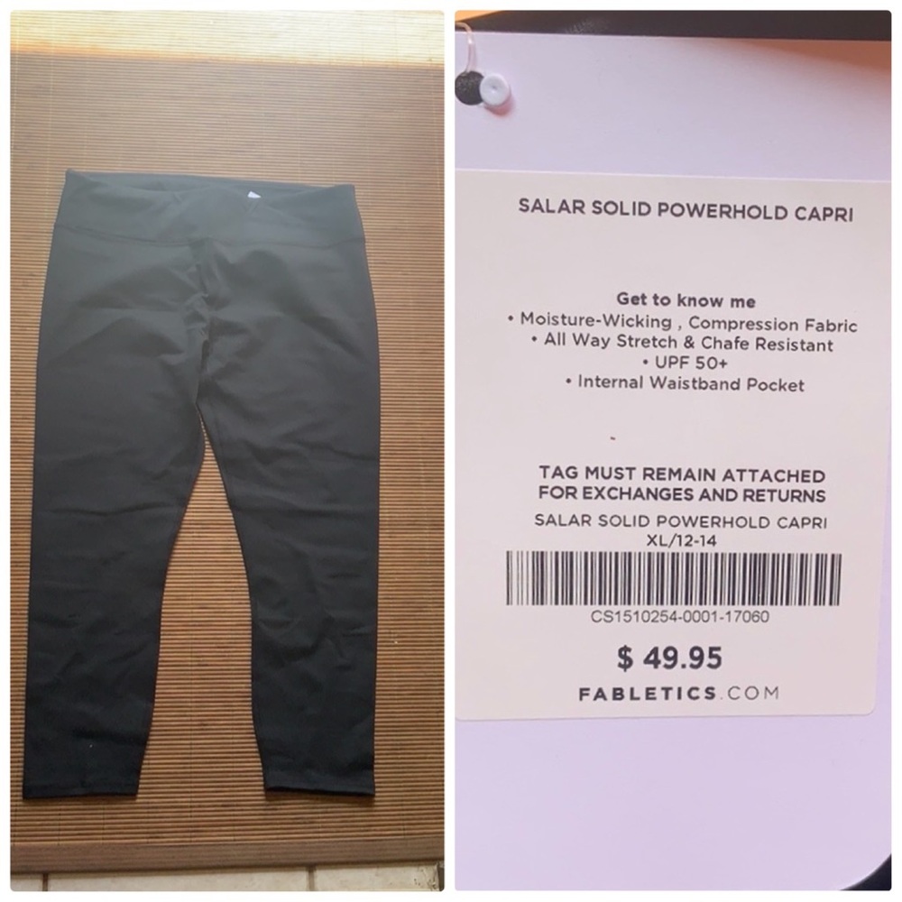 NWT Fabletics Capri Leggings
